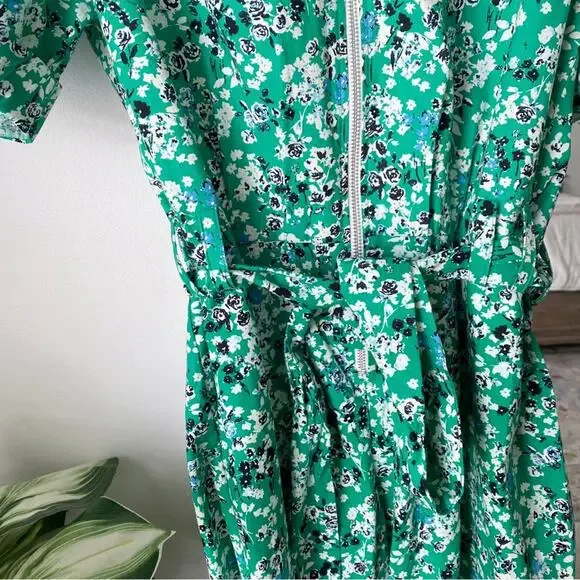 Zara Floral Printed Cotton Jumpsuit - Picture 8 of 13